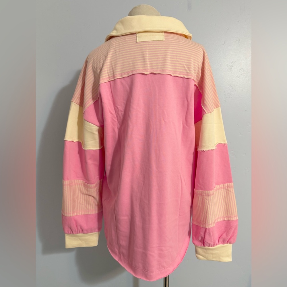 Polo Pullover Top with Stripes - Picture 4 of 7